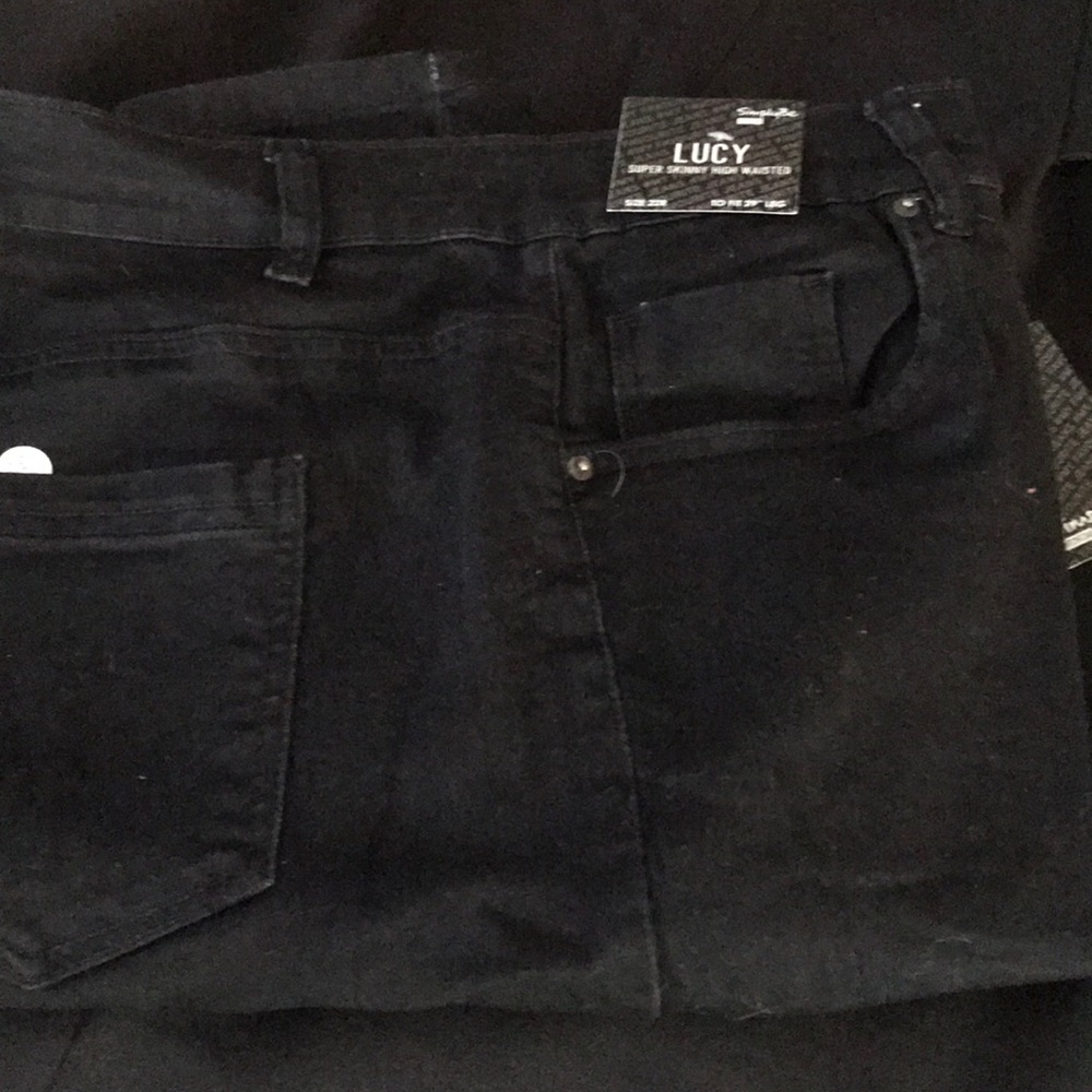Super Skinny High Waisted Black Jeans